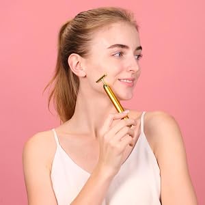 gold bar face massager
