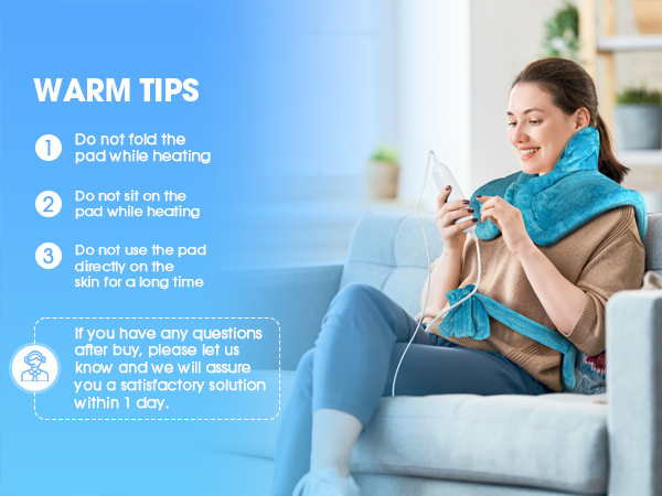 FLUFFYWARMTH Heating Pad Birthday Gifts for Women Men Mom Dad for Neck and Shoulder and Back