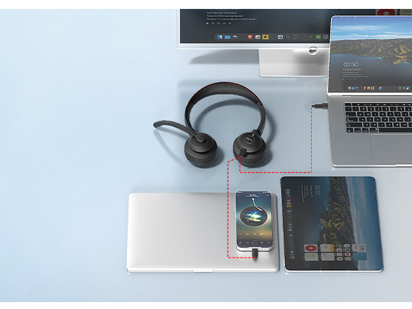 laptop pc computer headset with microphone bulk call center telephone headsets