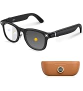 4K Camera Glasses with 3600mAh Charging Case, Video Recording Sunglasse | Photochromic Lense, Obj...