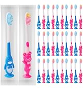 100 pcs Toddler Toothbrush Kids Manual Toothbrush Individually Wrapped Toothbrushes,Kids Toothbru...