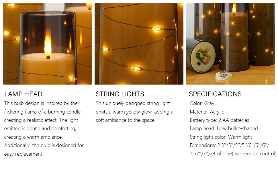 battery operated candles fireplace candles