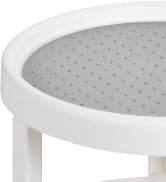 Amolliar 2 Tire 10" 1 Pack Lazy Susan Turntable Organizer, Non-Skid Rotating Spice Rack for Cabin...