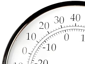 Thermometer for house glass mirror