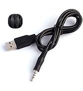 ZIMRIT 3ft USB to 3.5mm Aux Adapter Cable, Data Transfer, Black