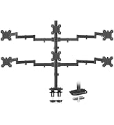Suptek Hex LED LCD Monitor Stand up Desk Mount Extra Tall 31.5 inch Pole Heavy Duty Fully Adjusta...
