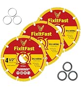 FIXLTFAST 4-1/2" x 7/8" Carbide Circular Saw Blades for Angle Grinder Wood | Cutting wood, Rubber...