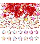XIANNVXI Red Star Beads for Bracelets 200 Pcs Red Pony Beads Star Spacer Beads for Jewelry Making...