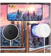 4MP/2K Window Camera for Home Security, 5G&2.4G WiFi Indoor Security Cameras, 2Pk Outdoor Monitor...