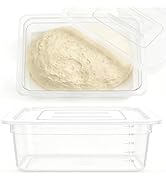 Dough Proofing Container, 5Qt Large Capacity Holds Up to 6.6lb of Dough, BPA-Free Tray with Lid D...