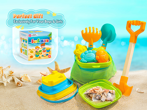 collapsible beach buckets for kids