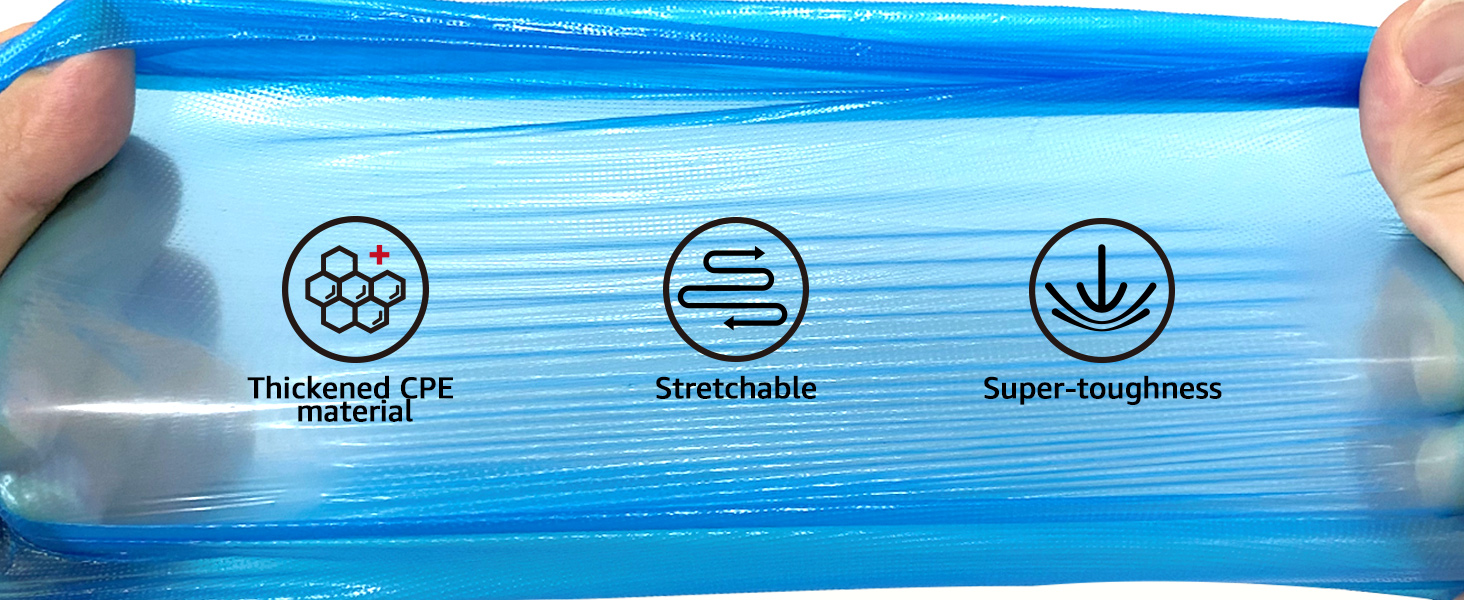Blue thick disposable shoe covers