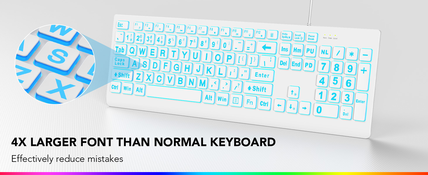 large print keyboard