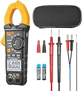 Digital Clamp Meter Multimeter 6000 Counts Voltage Tester with Auto Range, AC/DC Voltage, AC/DC C...