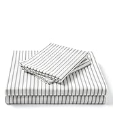 FreshCulture Queen Sheet Set - Ultra Soft Striped Sheets - Brushed Microfiber - Deep Pockets up t...