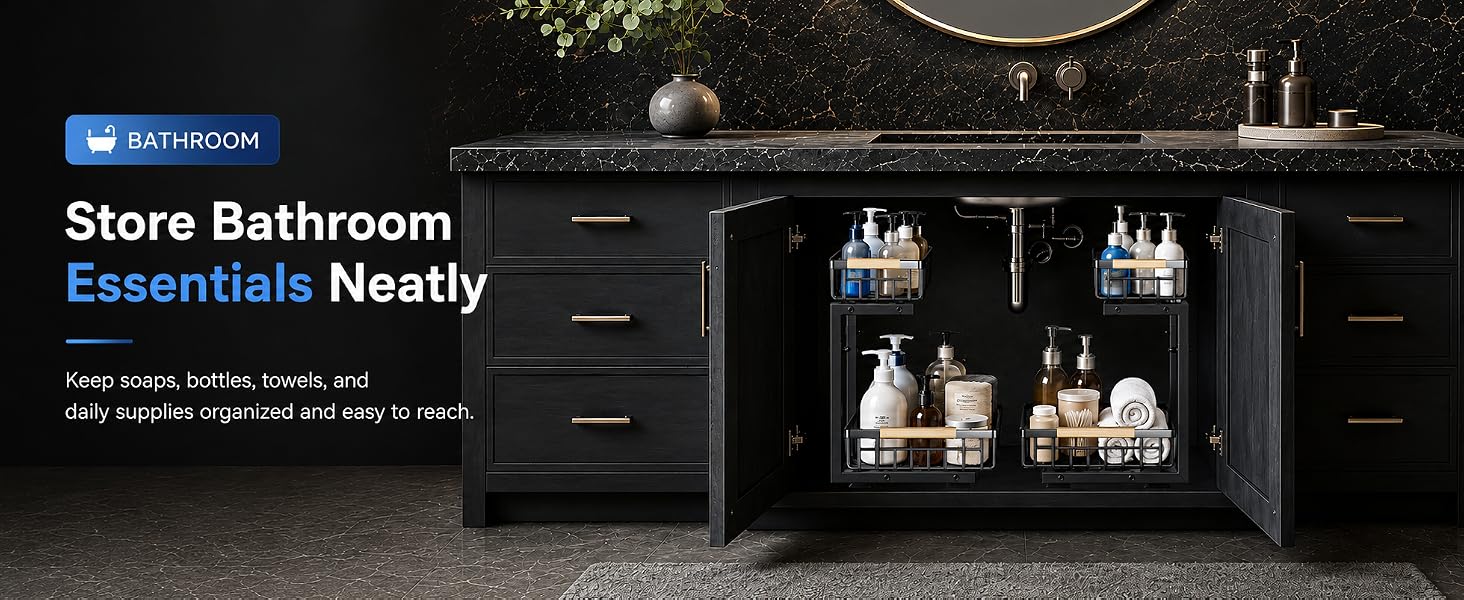 bathroom organizers and storage