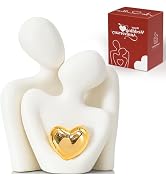 Mini Couple Statue Tv Stand Decor Items for Living Room, Abstract Sculpture Knick Knacks Home Dec...