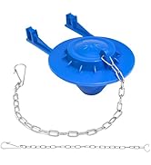 Universal Toilet Flapper Replacement Kit: 2 Inch Toilet Tank Flapper 2 Stainless Chains Designed ...