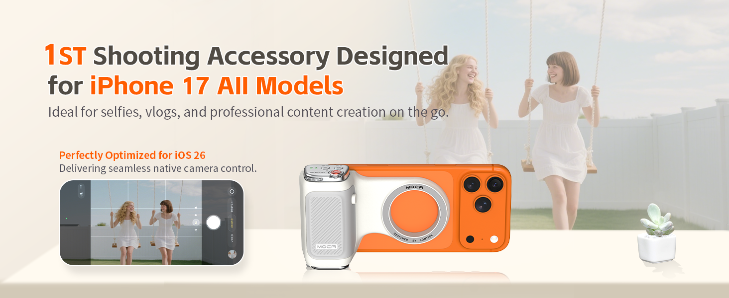 Magnetic grip for iPhone 17