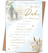 gerdiny Fathers Day Card Gift for Dad, Father's Day Card for Dad from Daughter, Son, Kids, Father...