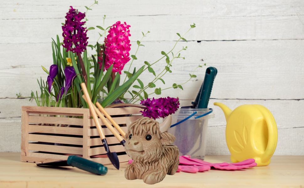 Highland cow planter B