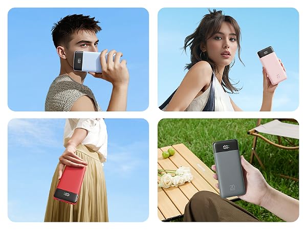 Portable Charger 4 Colors Display