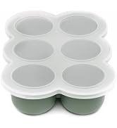 WeeSprout Silicone Baby Food Freezer Tray with Clip-on Lid - Perfect Storage Container for Homema...