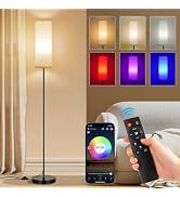 FRIDEKO HOME Floor Lamp, 9W 800LM Color Changing Smart Lamp with Music Sync, App & Remote Control...