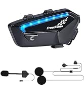 FreedConn Group Motorcycle Helmet Bluetooth Headset, FX 2-10 Riders Motorbike Intercom Universal ...