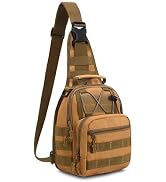 Viriber Tactical Backpack, Waterproof Military Cross-body Molle Sling Shoulder Backpack Chest Bag...