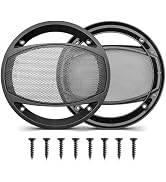NuIth 6.5 Inch Car Audio Speaker Hollow Mesh Subwoofer Grill, 6 1/2 Inch Sub Woofer Cover Grill D...