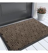 Yimobra Door Mat, Outdoor Indoor Entrance Welcome Mat, Heavy Entry Front Door Mat, Stain & Fade R...