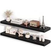 Fun Memories 36Inch Floating Shelves for Wall, 8 Inch Deep Shelves for Bathroom|Bedroom|Kitchen, ...