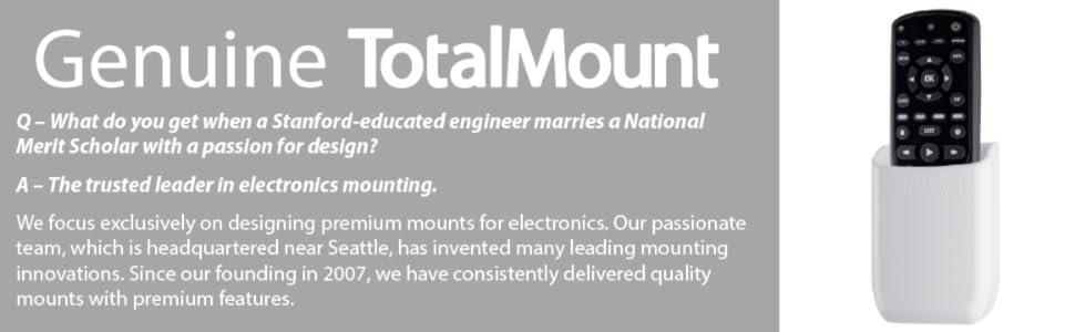TotalMount Hole-Free Remote Holder - Medium - White