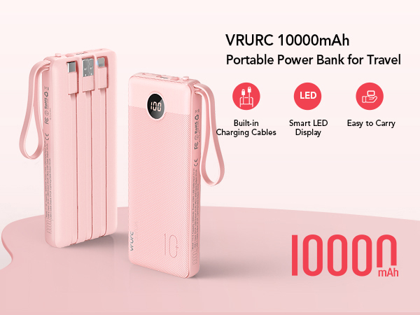 power bank with cables