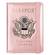 TOURSUIT RFID Passport and Vaccine Card Holder Combo, Travel Document Holder Case Cover, Leather ...