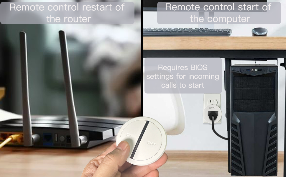 restart wifi box and computer with the UTOI wireless remote
