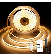 AUZIWECOB LED Strip Lights 9.84ft, Warm White 2700K LED Light Strip, DC24V Tape Light, CRI93+, Bl...