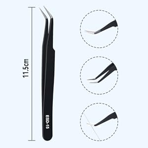Curved-Tip Pointed Tweezers