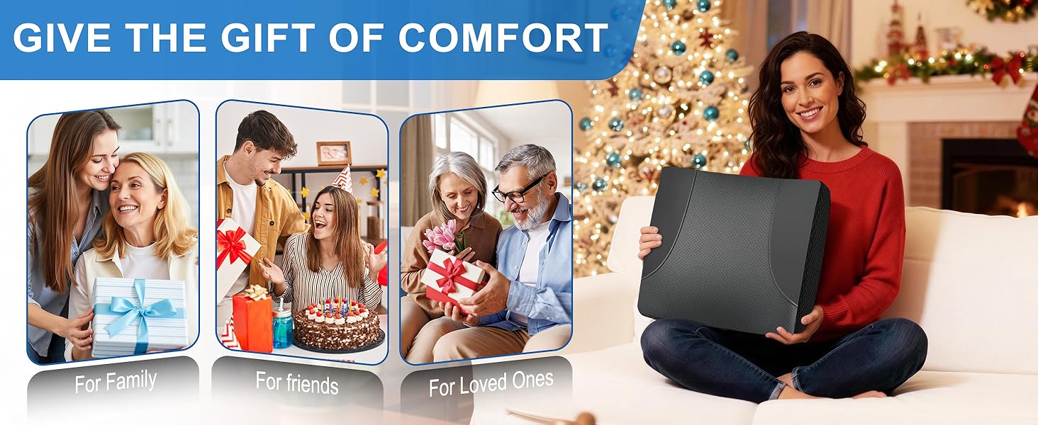 A thoughtful gift for family and friends, this car seat lumbar support adds everyday comfort.