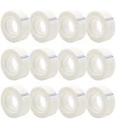OWLKELA - 12 Rolls Invisible Tapes 0.7 in x 1000 Inches, Matte Finish Invisible Tape, Foggy Trans...