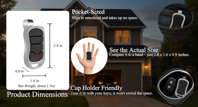 Compact & Portable – Fits in Your Pocket, Palm, or Cup Holder