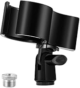 BILIONE 1pcs Large Microphone Clip, Adjustable Mic Holder for Microphones with Outer Diameter Ran...