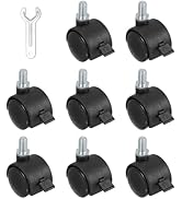 PATIKIL Office Chair Wheels Replacement 1", 8 Pcs Nylon Heavy Duty Office Furniture Casters Wheel...