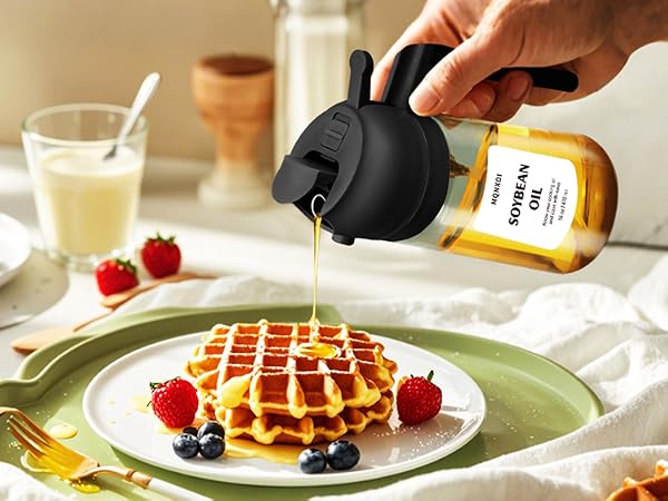 Olive Oil Dispenser Bottle for Kitchen Gadgets and Air Fryer Accessories, Sprayer for Cooking