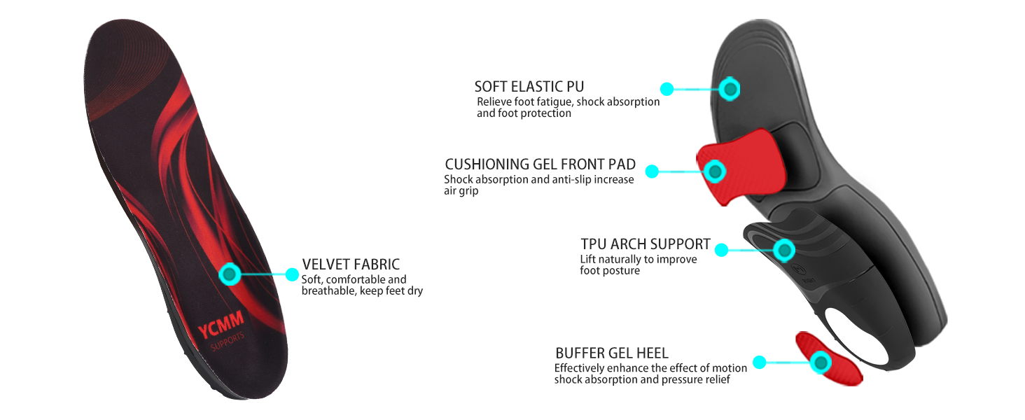 Orthotic Plantar Fasciitis Feet Insoles