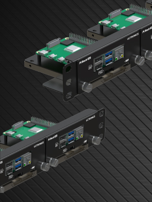 UCTRONICS U6261 Upgraded Raspberry Pi 1U Rack Mount with SSD mounting brackets.