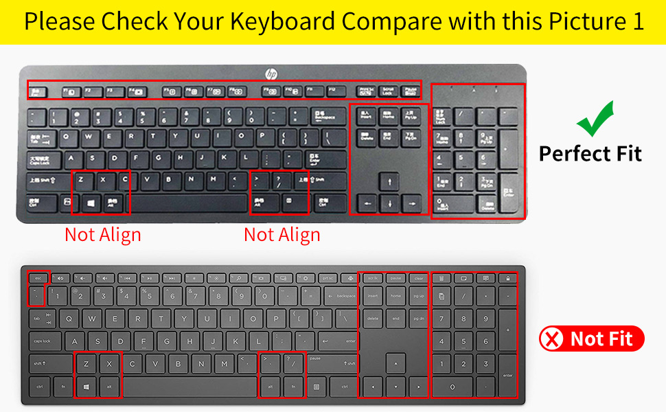 Keyboard Cover for HP EliteOne 800 G4 All-in-One PC(NOT for 800 G5)