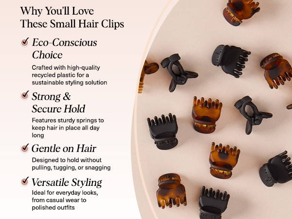 Kitsch Small Hair Clips for Women Stylish Baby Hair Clips