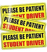 BOKA Student Driver Magnet for Car, Upgraded Please Be Patient New Driver Safety Signs,Teen Rooki...